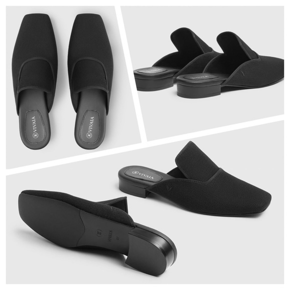 Vivaia Shoes - VIVAIA Square-Toe Mules black size 42 US 10.5